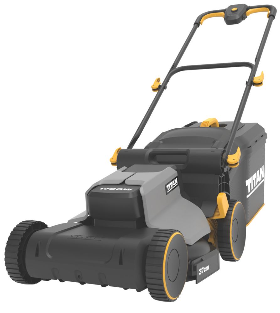 Image of Titan TTB833LWM 1700W 37cm Electric Lawn Mower 230V 