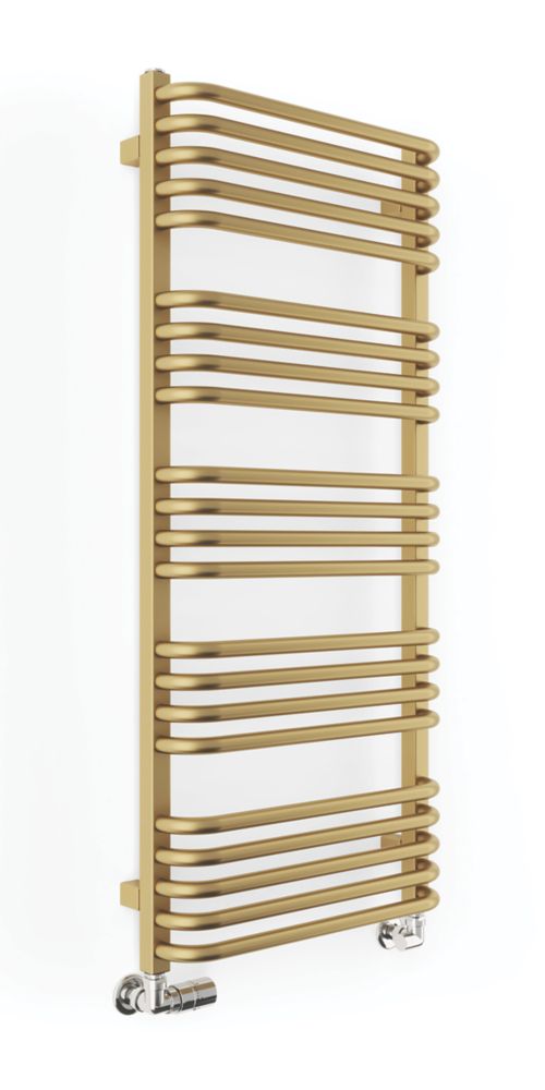 Image of Terma Alex Heated Towel Rail 1140m x 500mm Brass 2017BTU 