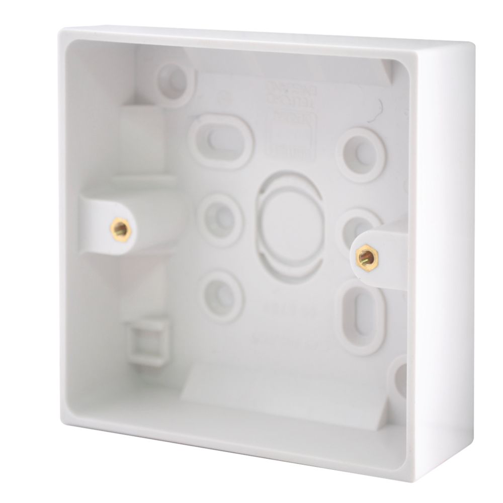 Image of British General 900 Series 1-Gang Surface Pattress Back Box 27mm 