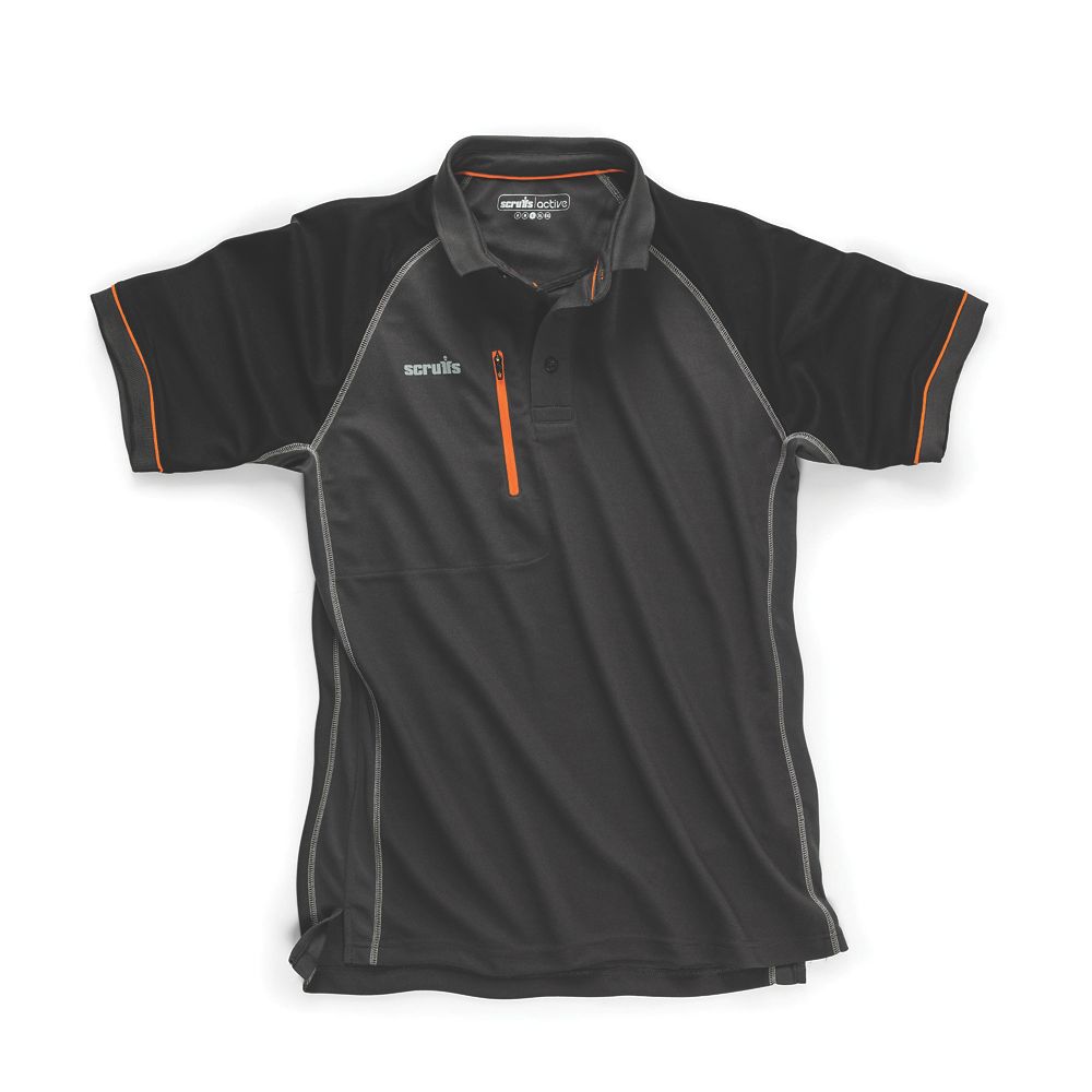 Image of Scruffs Trade Active Polo Graphite Medium 40" Chest 