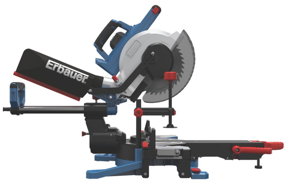 Image of Erbauer EMIS216S18-Li 216mm 18V Li-Ion EXT Brushless Cordless Double-Bevel Sliding Mitre Saw - Bare 