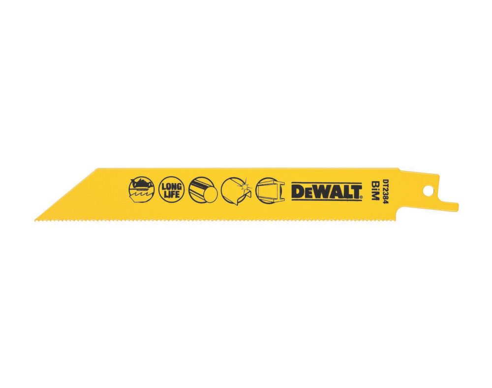 Image of DeWalt DT2384-QZ Multi-Material Reciprocating Saw Blade 152mm 5 Pack 