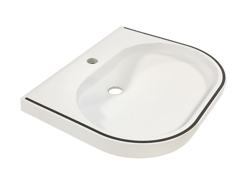 Image of VariusCare Accessible Wash Basin 1 Tap Hole 600mm 