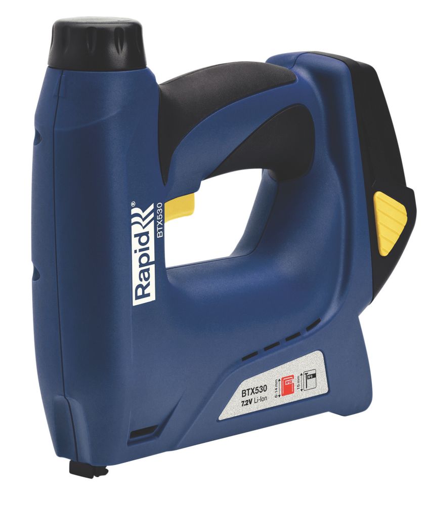 Image of Rapid BTX530 15mm 7.2V 1 x 1.3Ah Li-Ion Second Fix Cordless Stapler 