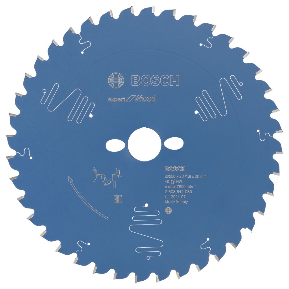 Image of Bosch Expert Wood Circular Saw Blade 250mm x 30mm 40T 