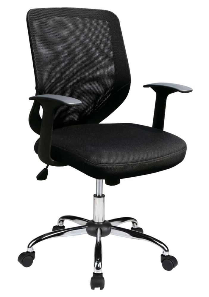Image of Nautilus Designs Ranger Medium Back Task/Operator Chair Black 