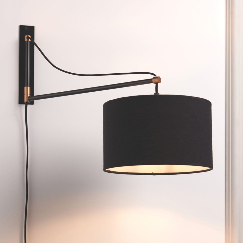 Image of Quay Design Carter Wall Light Matt Black 
