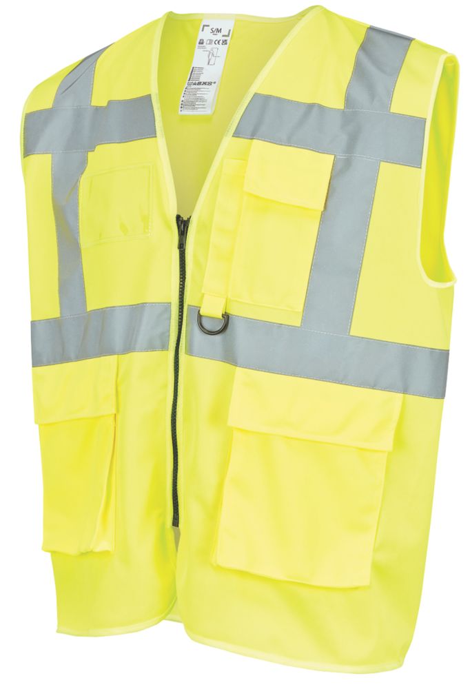 Image of Site Ruckwood Hi-Vis Waistcoat Yellow Small / Medium 48" Chest 