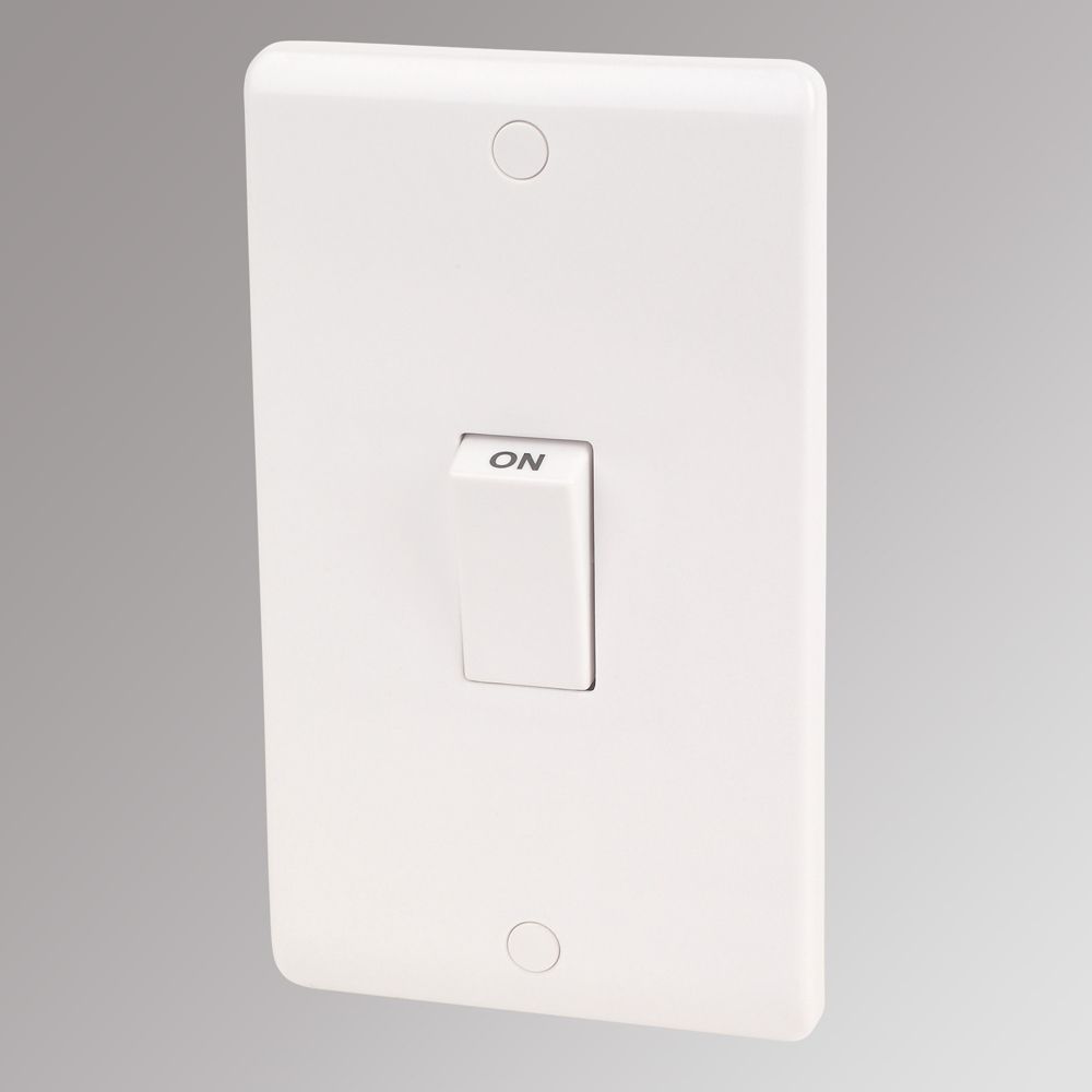 Image of LAP 45A 2-Gang DP Cooker Switch White 