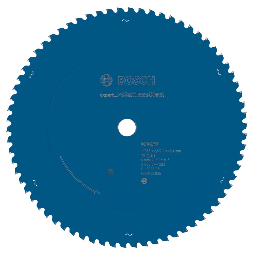 Image of Bosch Expert Stainless Steel Circular Saw Blade 355mm x 25.4mm 70T 