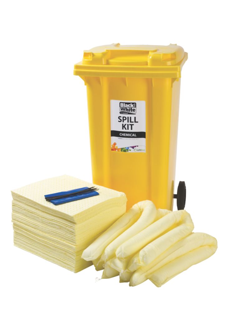Image of Lubetech Black & White 240Ltr Chemical Spill Response Kit 