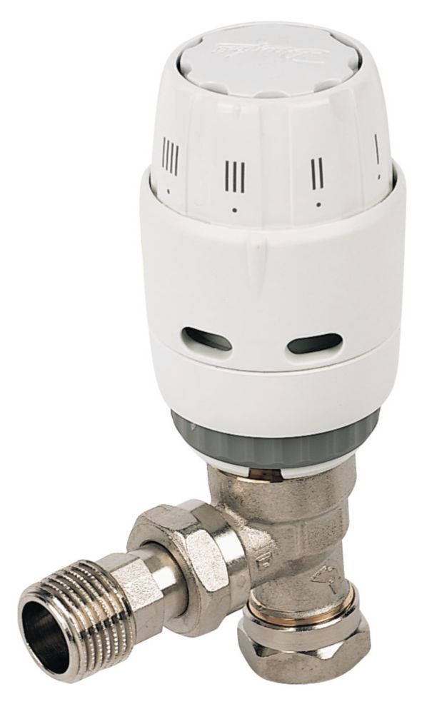 Image of Danfoss RAS-CÂ² White Angled Thermostatic TRV 10mm x 1/2" 