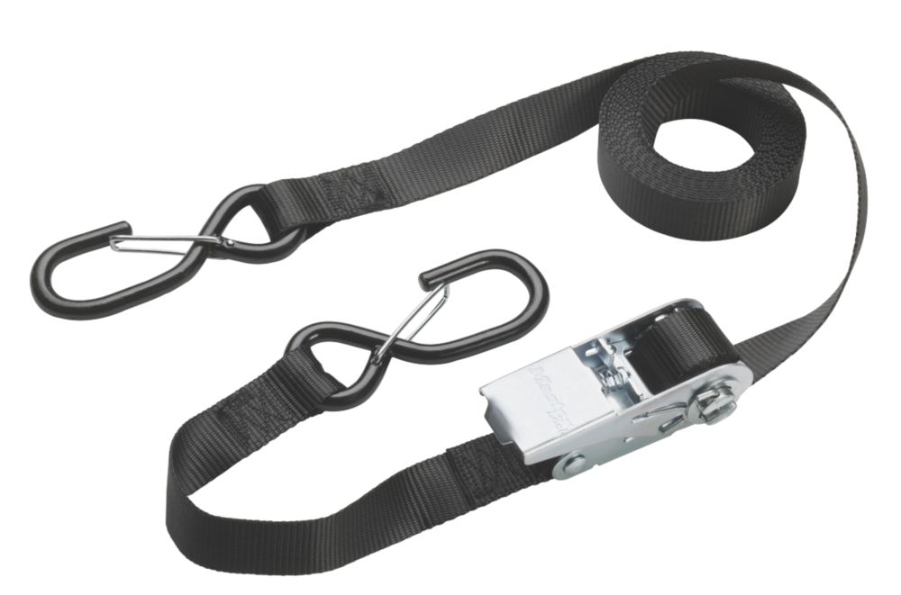 Image of Master Lock Ratchet Straps with S-Hooks 5m x 25mm 