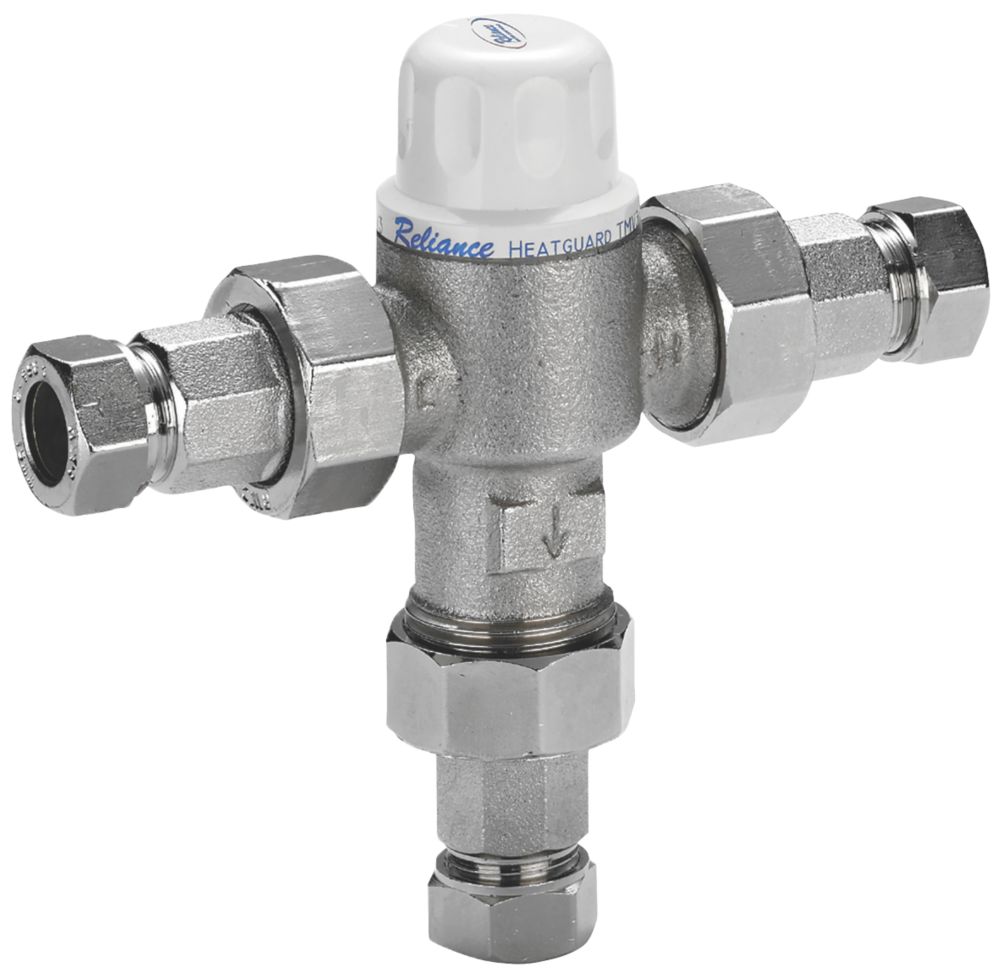 Image of Reliance Valves HEAT160020 Heatguard 2-in-1 Thermostatic Mixing Valve 22mm 