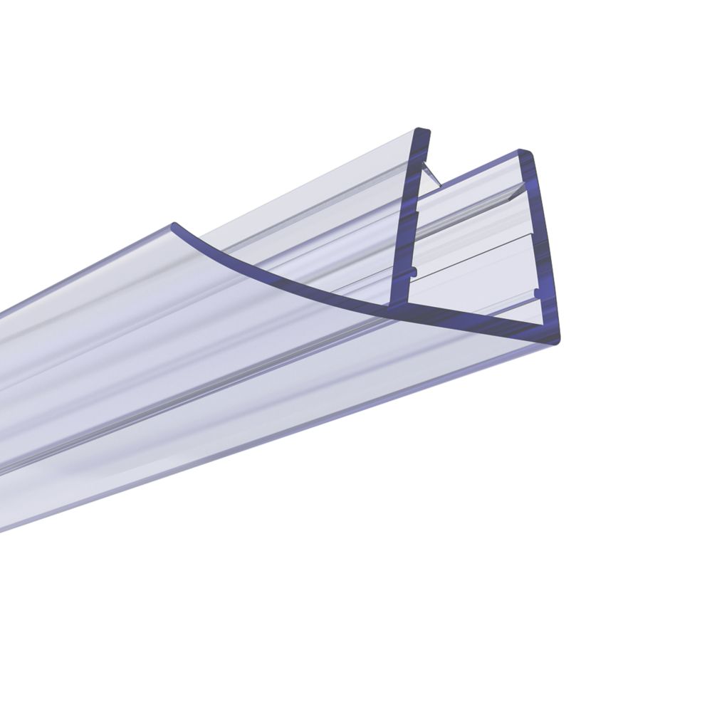 Image of Aqualux Shower Enclosure Blade Seal for Quads & Sliders Clear 8mm x 2000mm 
