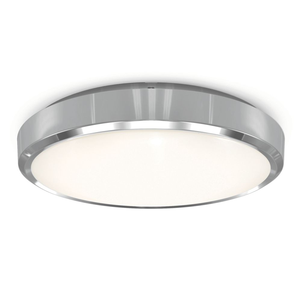Image of 4lite WiZ Connected LED Smart Wall/Ceiling Light Chrome 18W 1620lm 
