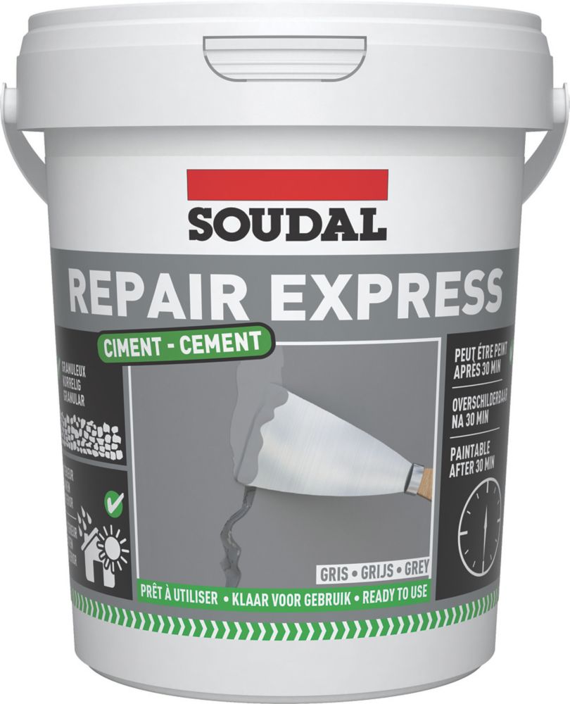 Image of Soudal Repair Express Cement & Concrete Grey 900ml 