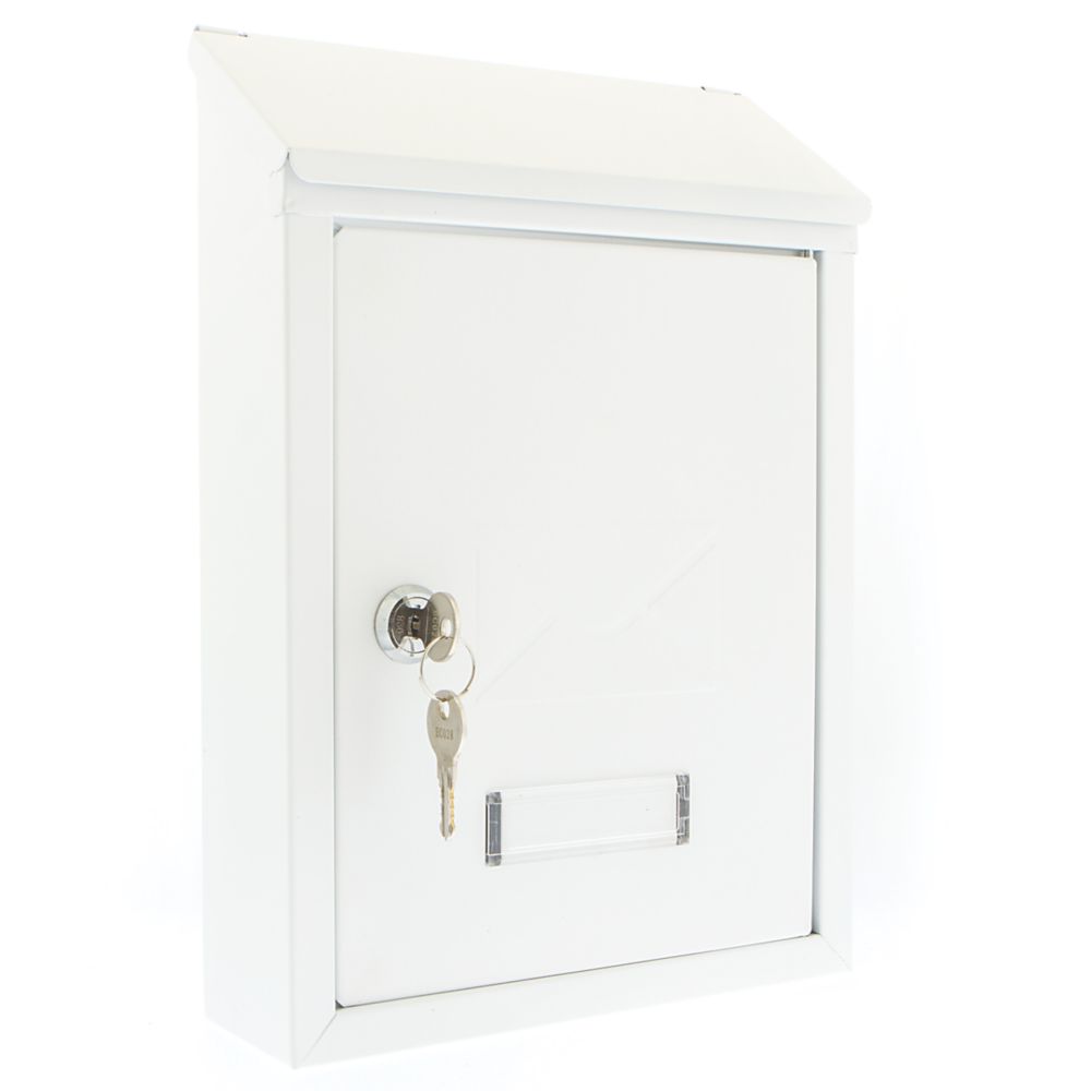 Image of Burg-Wachter Avon Post Box White Powder-Coated 
