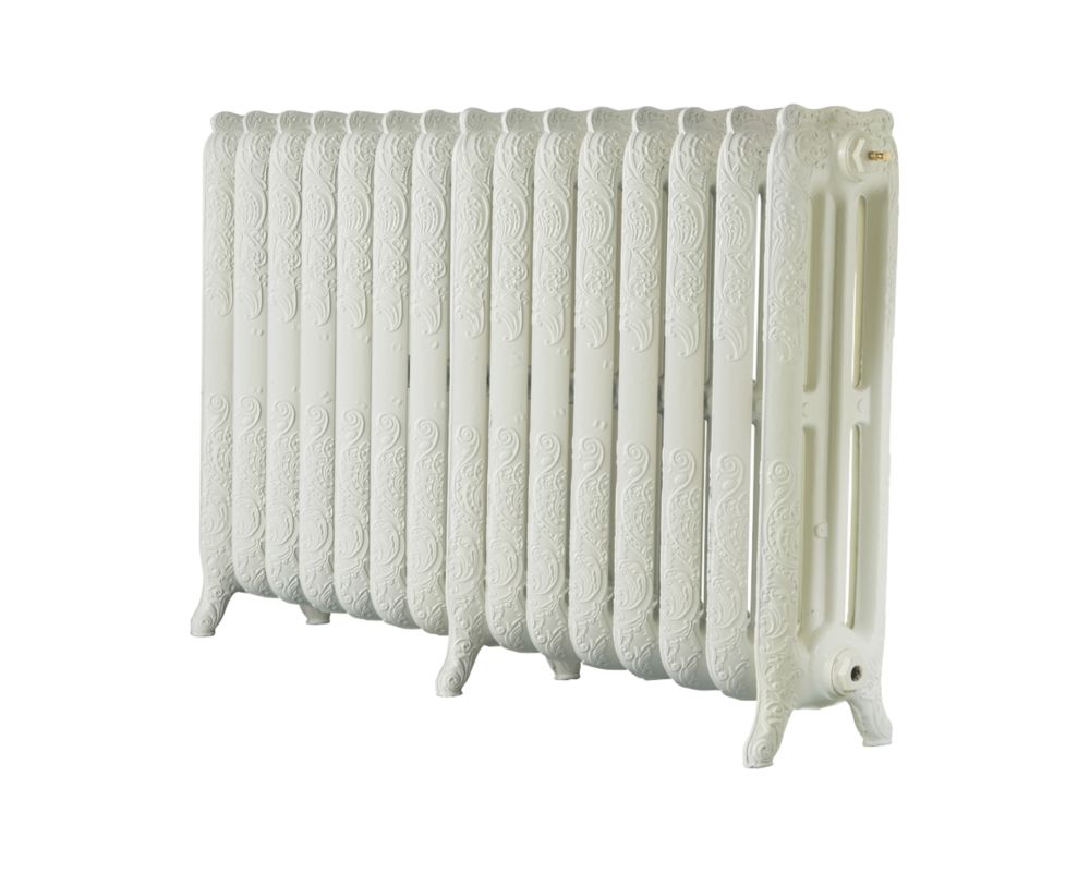 Image of Arroll Montmartre 3-Column Cast Iron Radiator 760mm x 1234mm Cream 7370BTU 