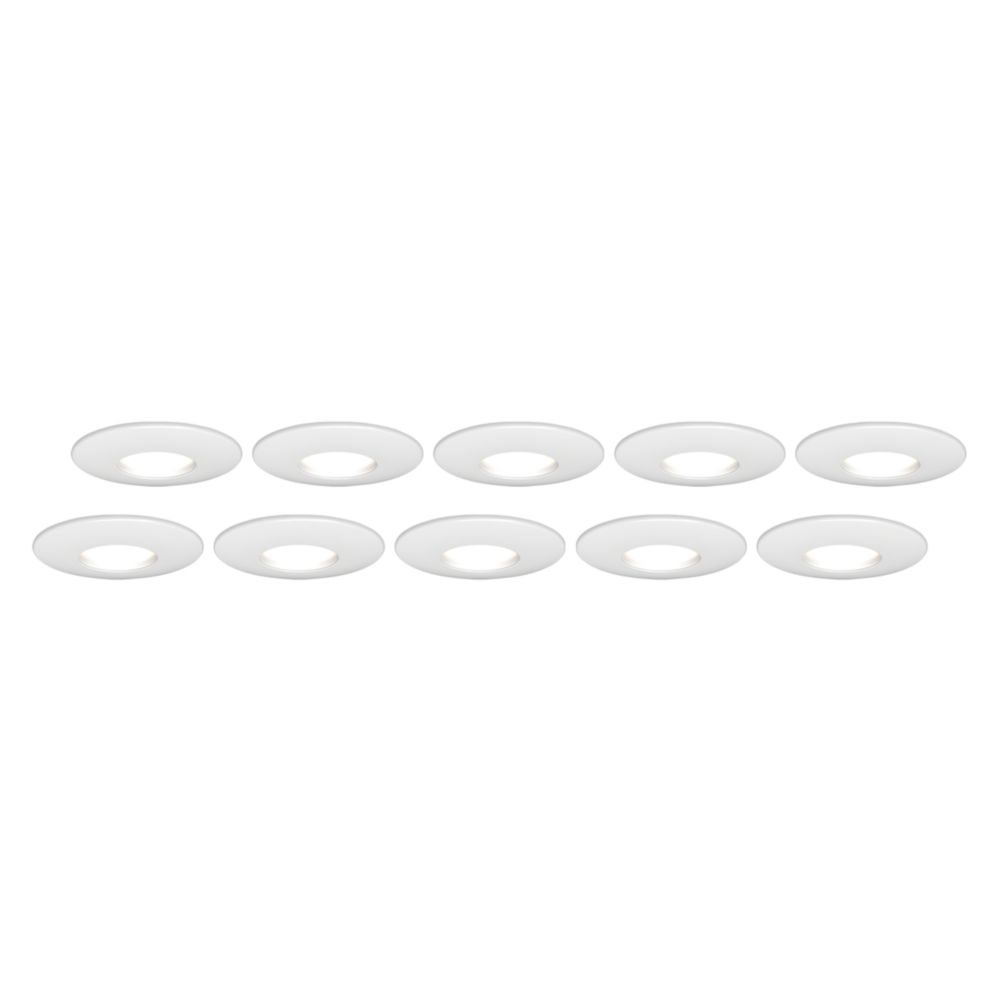 Image of 4lite Fixed Fire Rated Downlight White 10 Pack 