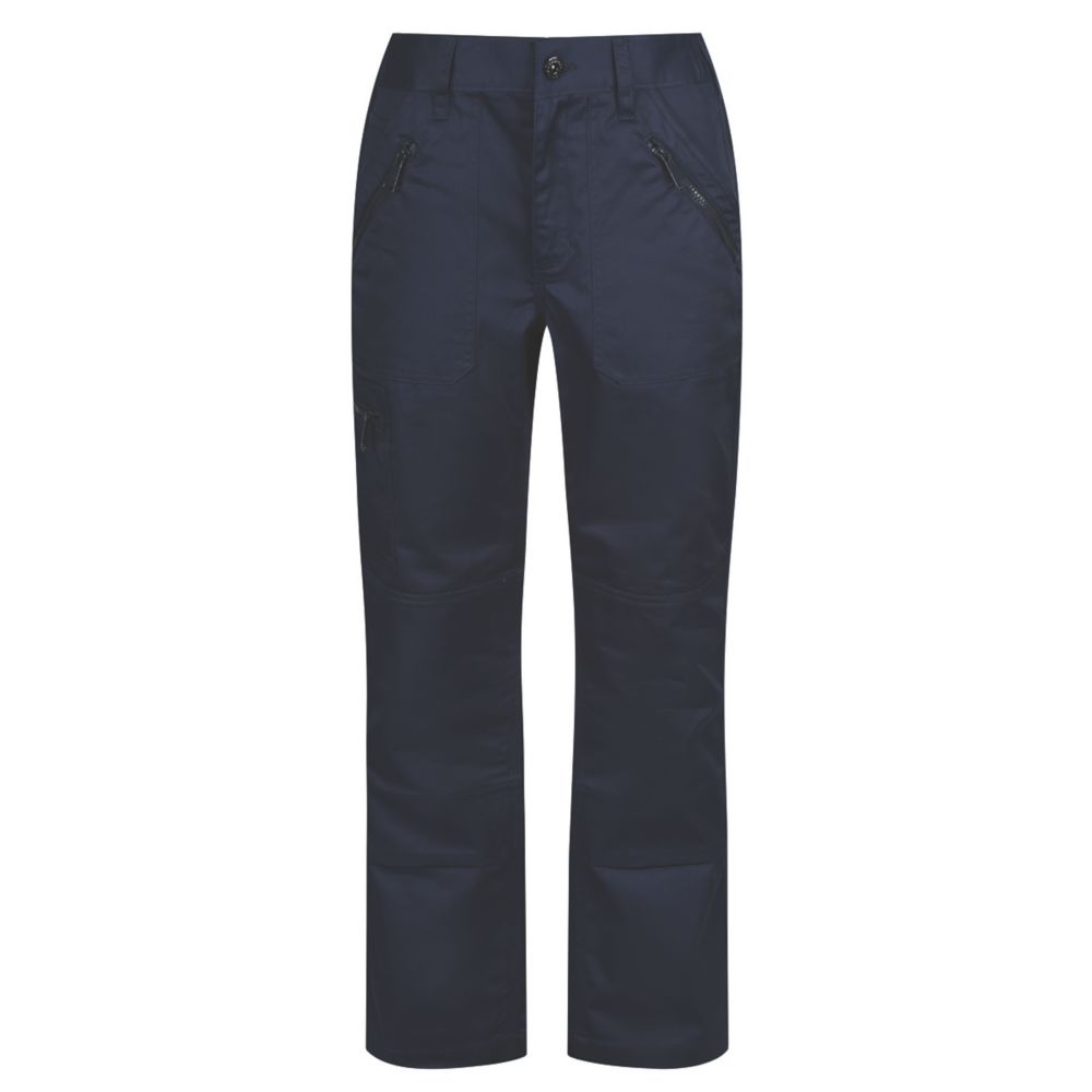 Image of Regatta Pro Action Womens Trousers Navy Size 12 31" L 