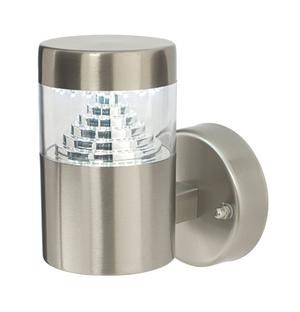 Image of Inca Outdoor LED Wall Light Brushed Stainless Steel 2.5W 280lm 