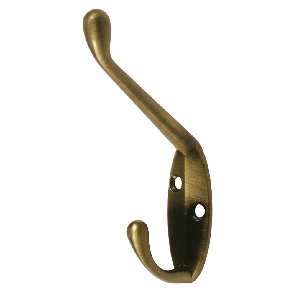 Image of Smith & Locke Hat & Coat Hook Antique Brass 90mm 
