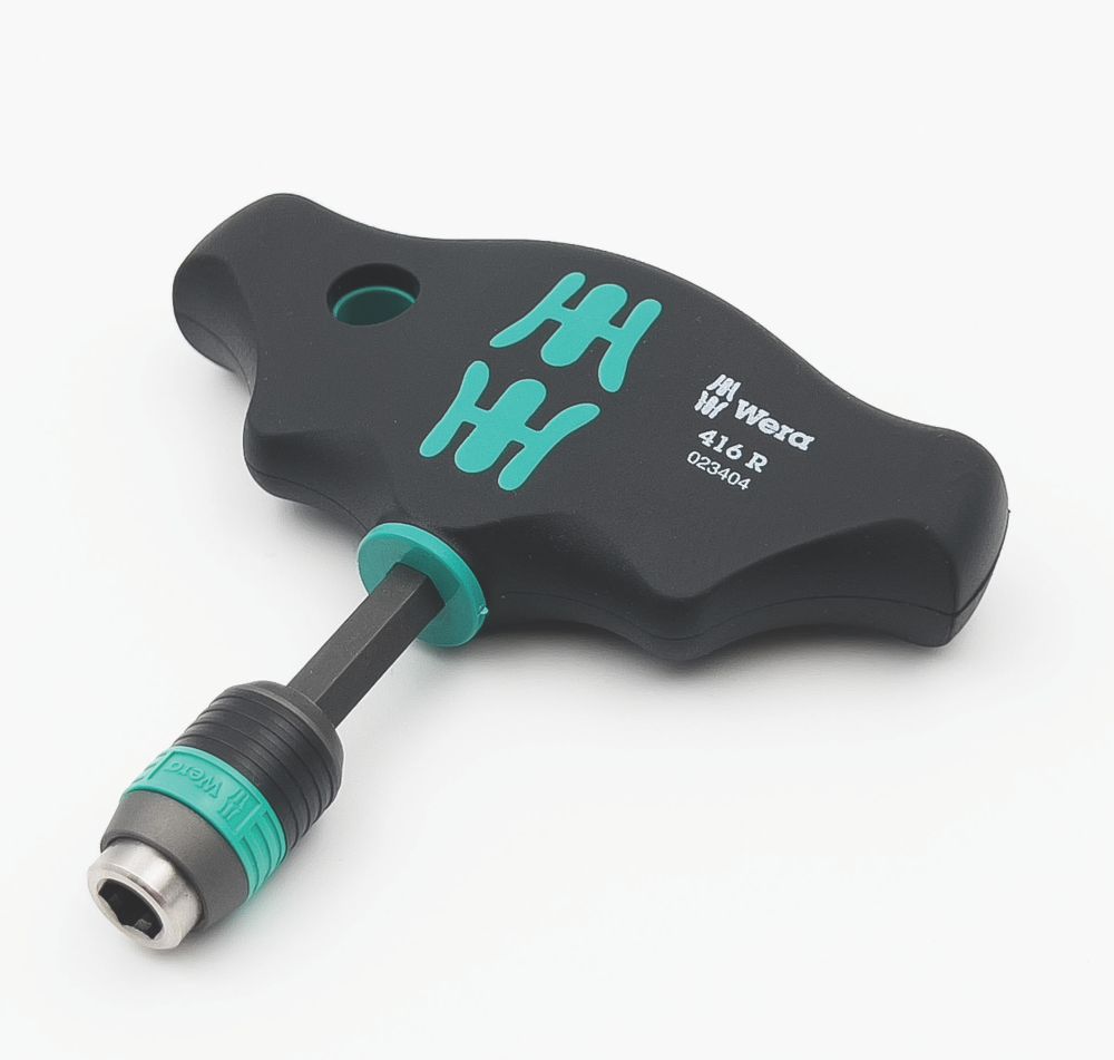 Image of Wera 416 R 1/4" Hex Rapidadaptor Bit-Holding Screwdriver Handle 
