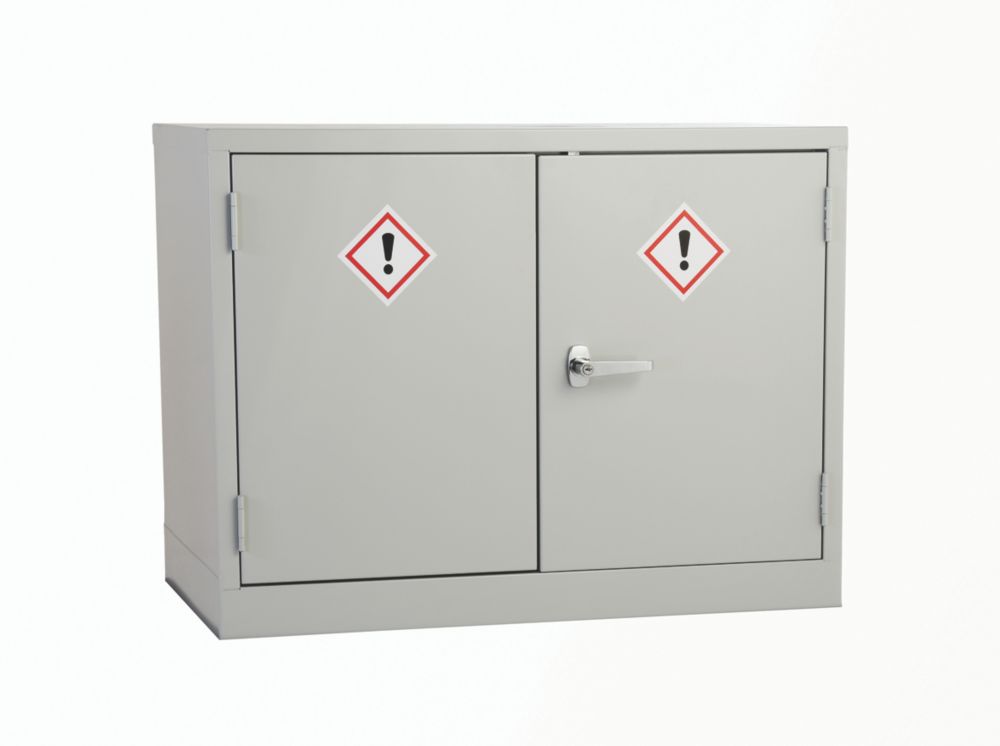 Image of 1-Shelf COSHH Cabinet Grey 915mm x 457mm x 711mm 