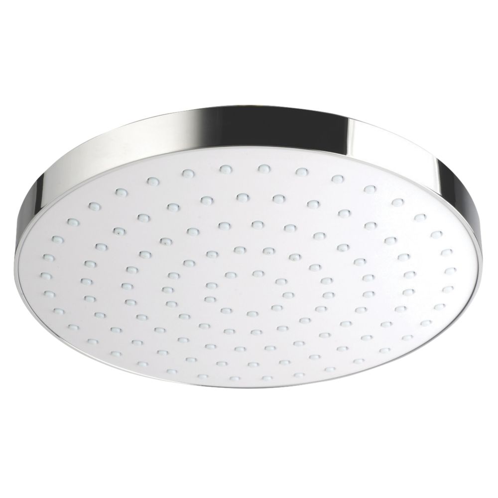 Image of Mira Beat Deluge Tilt Shower Head Chrome / White 200mm 