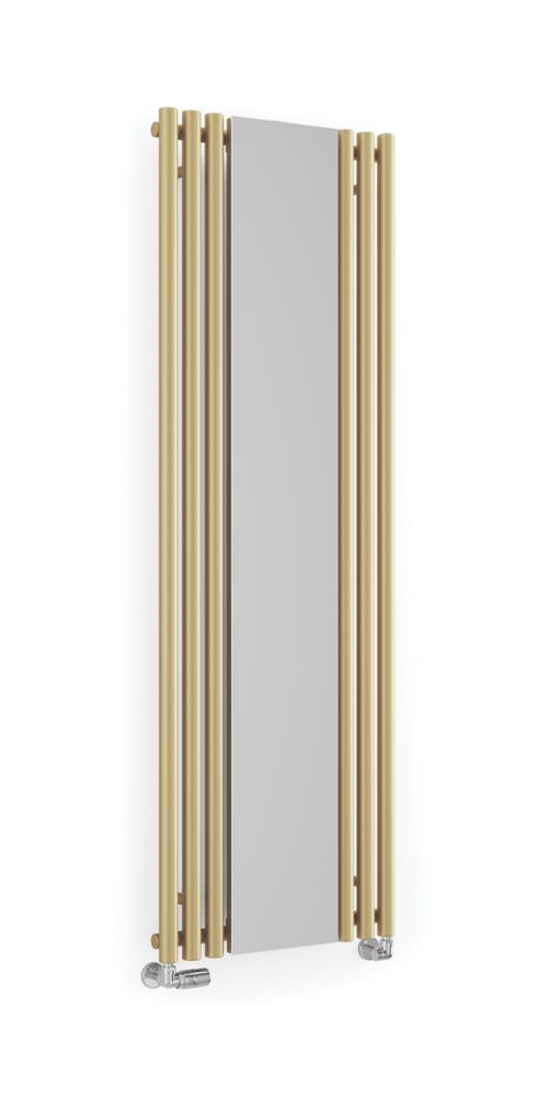 Image of Terma Rolo-Mirror Radiator 1800m x 590mm Brass 2855BTU 