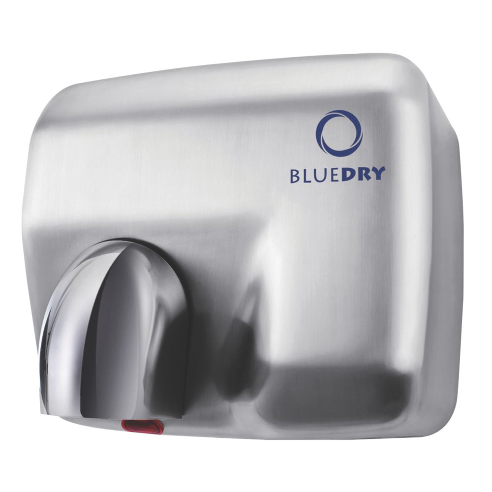 Image of BlueDry Blue Storm Hand Dryer Brushed Steel 2.3kW 