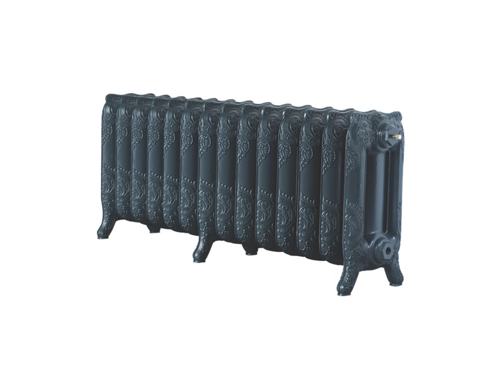 Image of Arroll Montmartre 3-Column Cast Iron Radiator 470mm x 1154mm Anthracite 4299BTU 