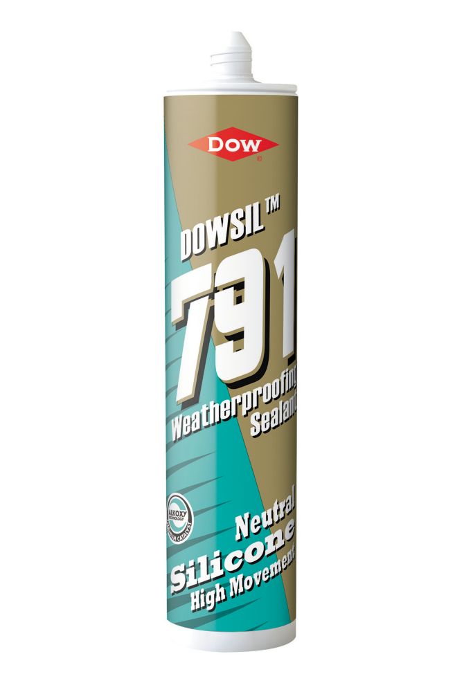 Image of Dow 791 Weatherproofing Silicone Sealant White 310ml 