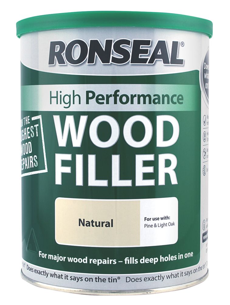 Image of Ronseal High Performance Wood Filler Natural 1kg 