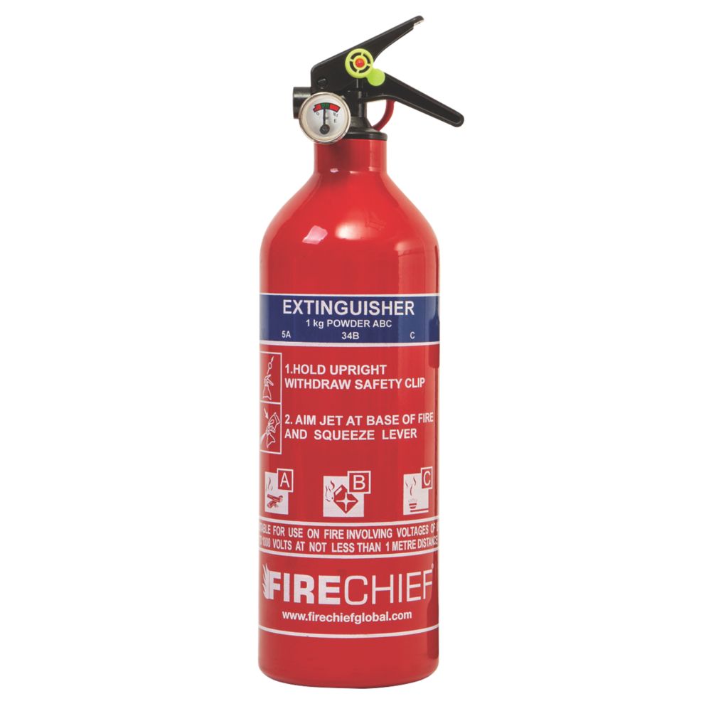 Image of Firechief FAP1 Dry Powder Fire Extinguisher 1kg 