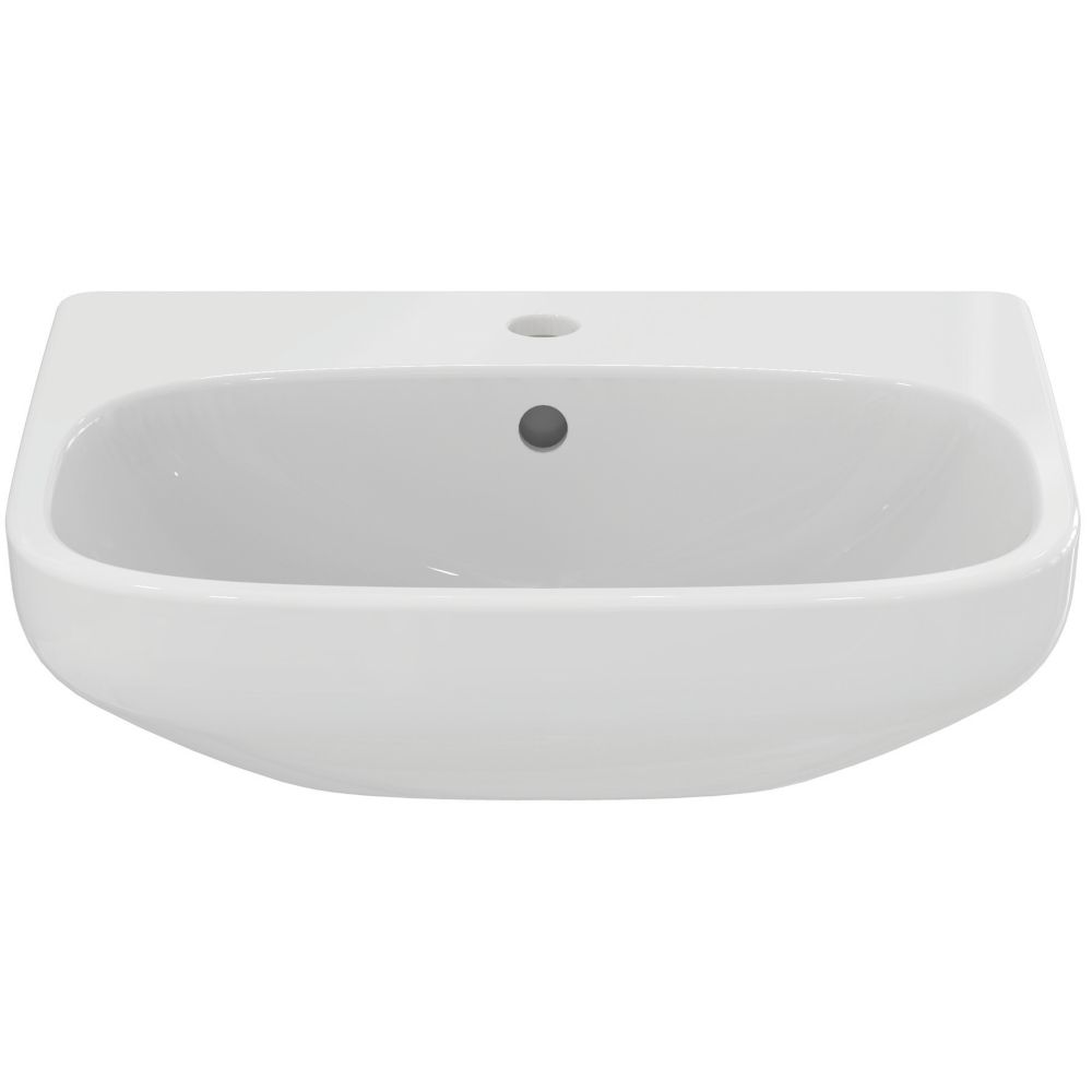 Image of Ideal Standard i.life A Semi-Recessed Basin 1 Tap Hole 500mm 