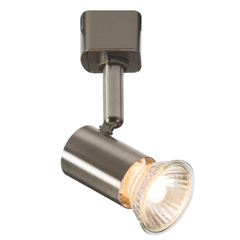 Image of Knightsbridge 1-Circuit Light Fitting for Track Lighting Brushed Chrome 