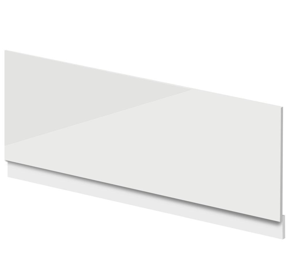 Image of Highlife Bathrooms Adjustable Front Bath Panel 1900mm Gloss White 