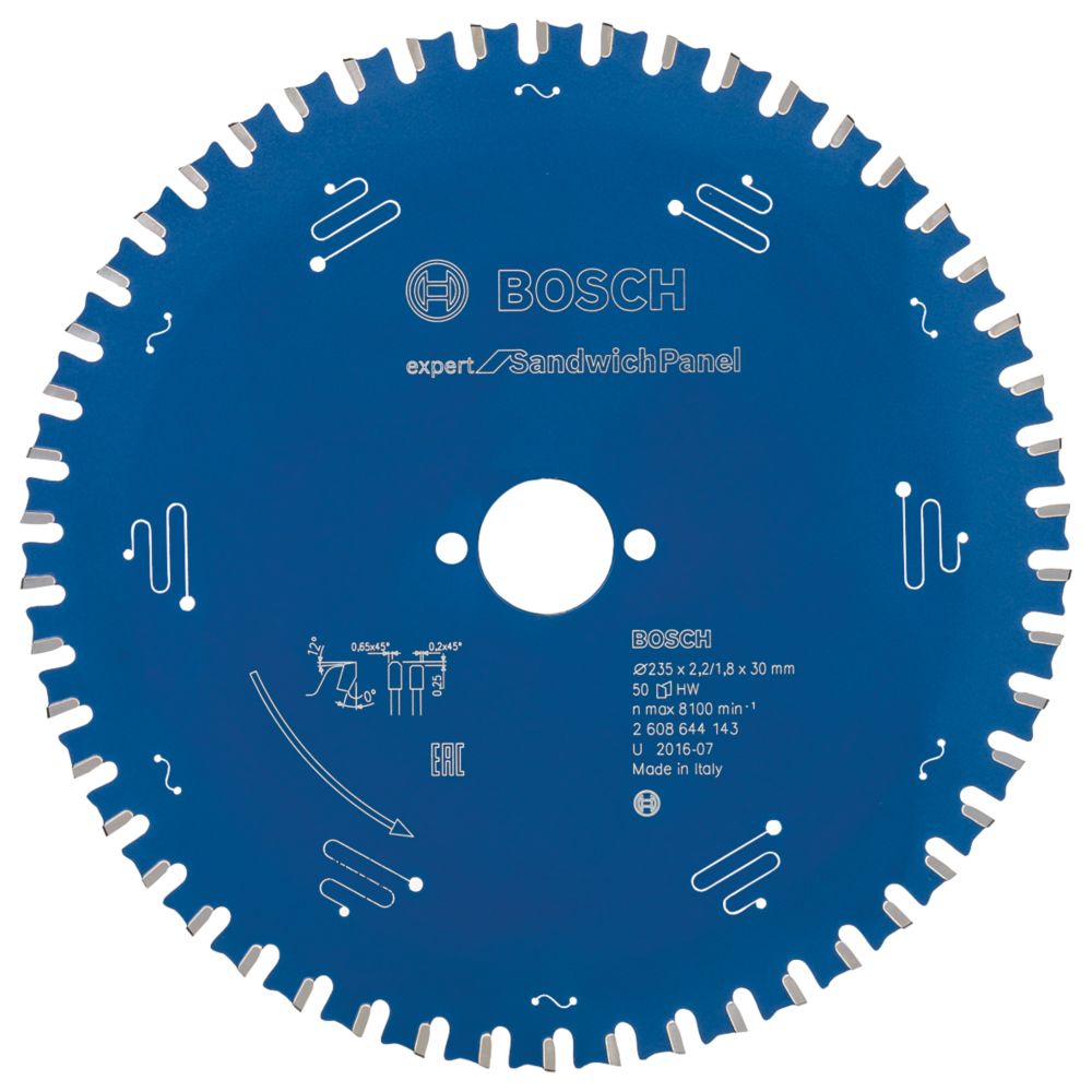 Image of Bosch Expert Sandwich Panel Circular Saw Blade 235mm x 30mm 50T 