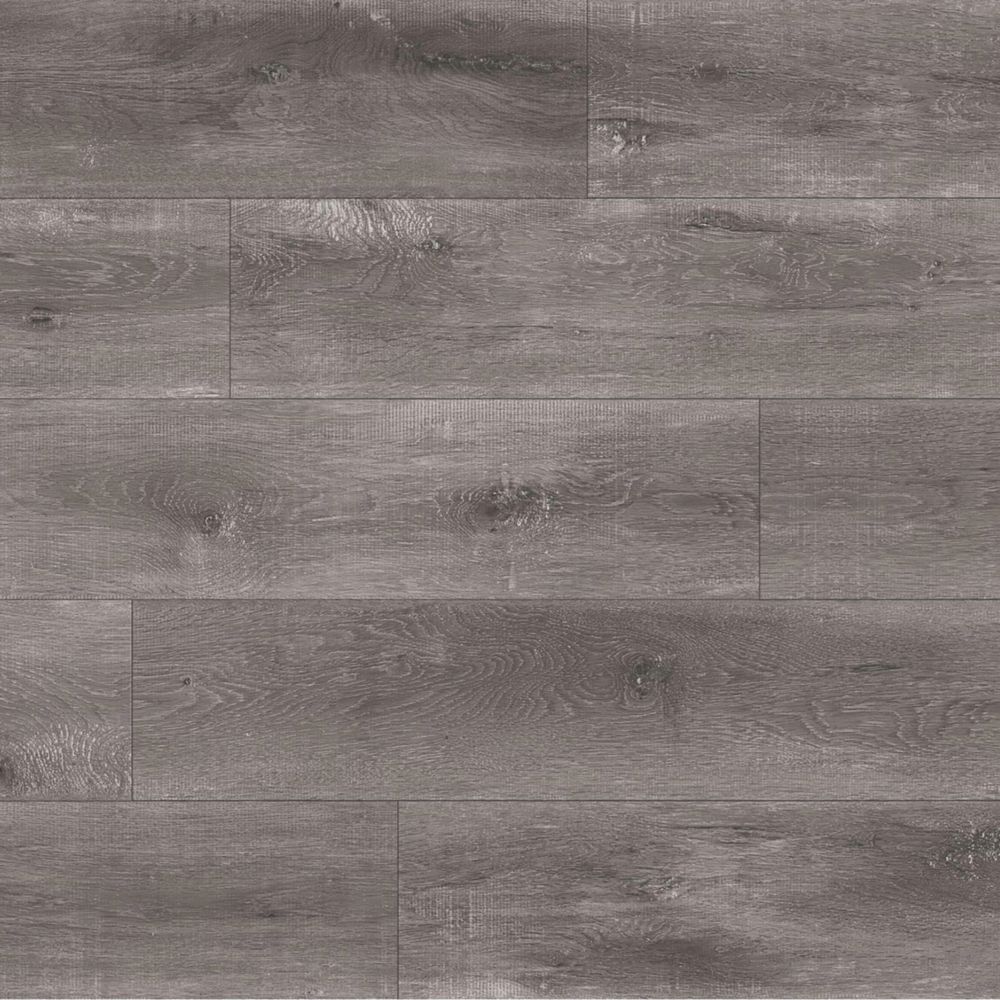 Image of Kraus Ashdown Grey Wood-Effect Vinyl Flooring 2.2mÂ² 