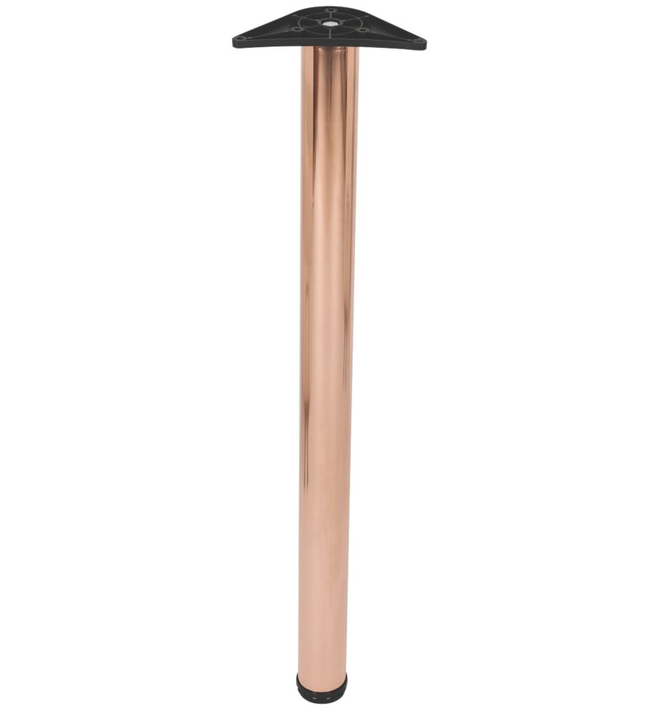 Image of Rothley Worktop Leg Polished Copper 870-895mm 