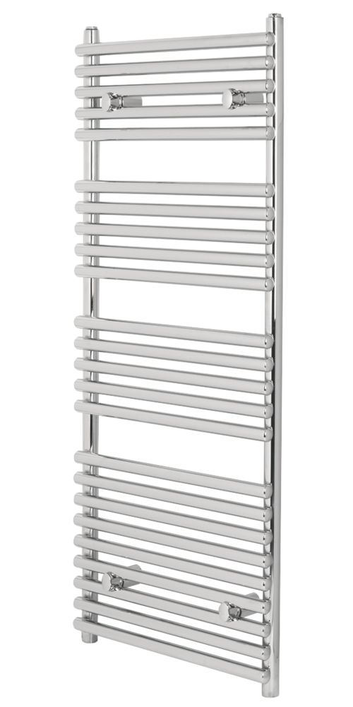 Image of Towelrads Iridio Designer Towel Radiator 1200mm x 500mm Chrome 1419BTU 