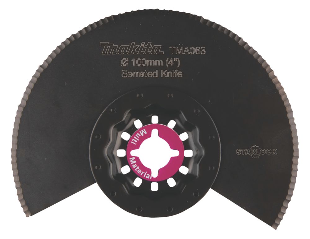 Image of Makita B-64967 Glue, Insulation, Polystyrene, Rubber Mortar & Tile Adhesive Segmented Cutting Blade 98.3mm 