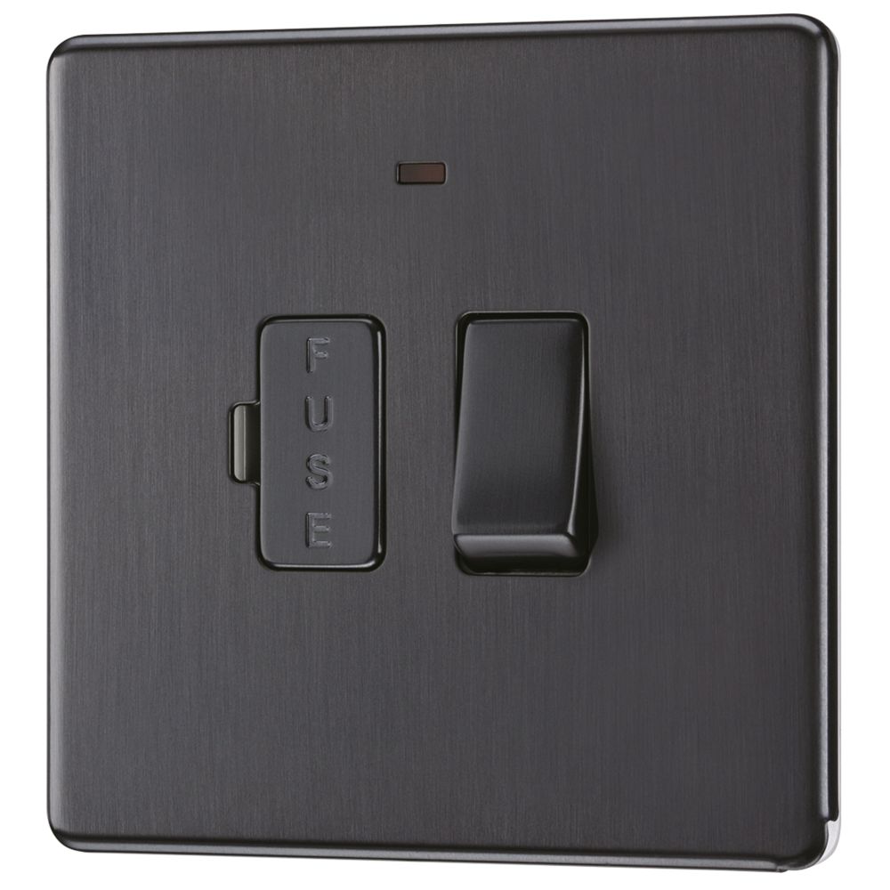 Image of LAP 13A Switched Fused Spur with LED Slate Grey 