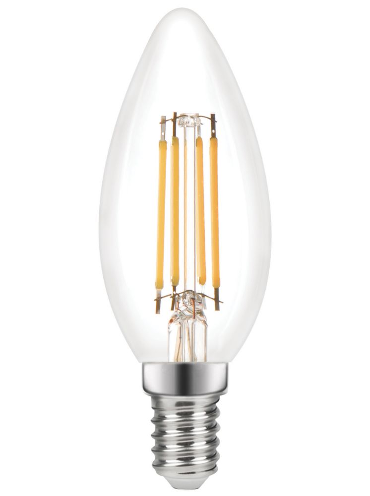 Image of LAP SES Candle LED Virtual Filament Light Bulb 470lm 3.4W 