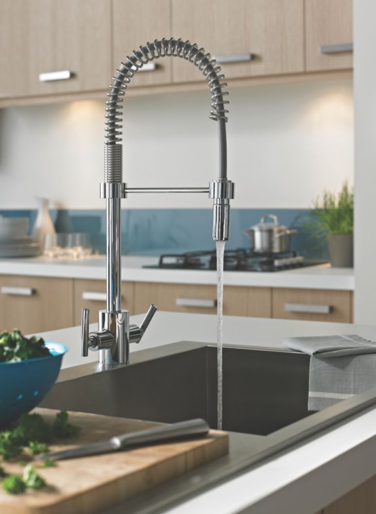 Image of Bristan Artisan AR SNKPRO C Pull-Out Mono Mixer Kitchen Tap Chrome 