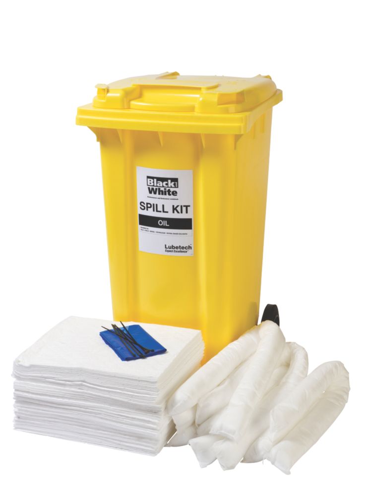 Image of Lubetech Black & White 240Ltr Oil Spill Response Kit 