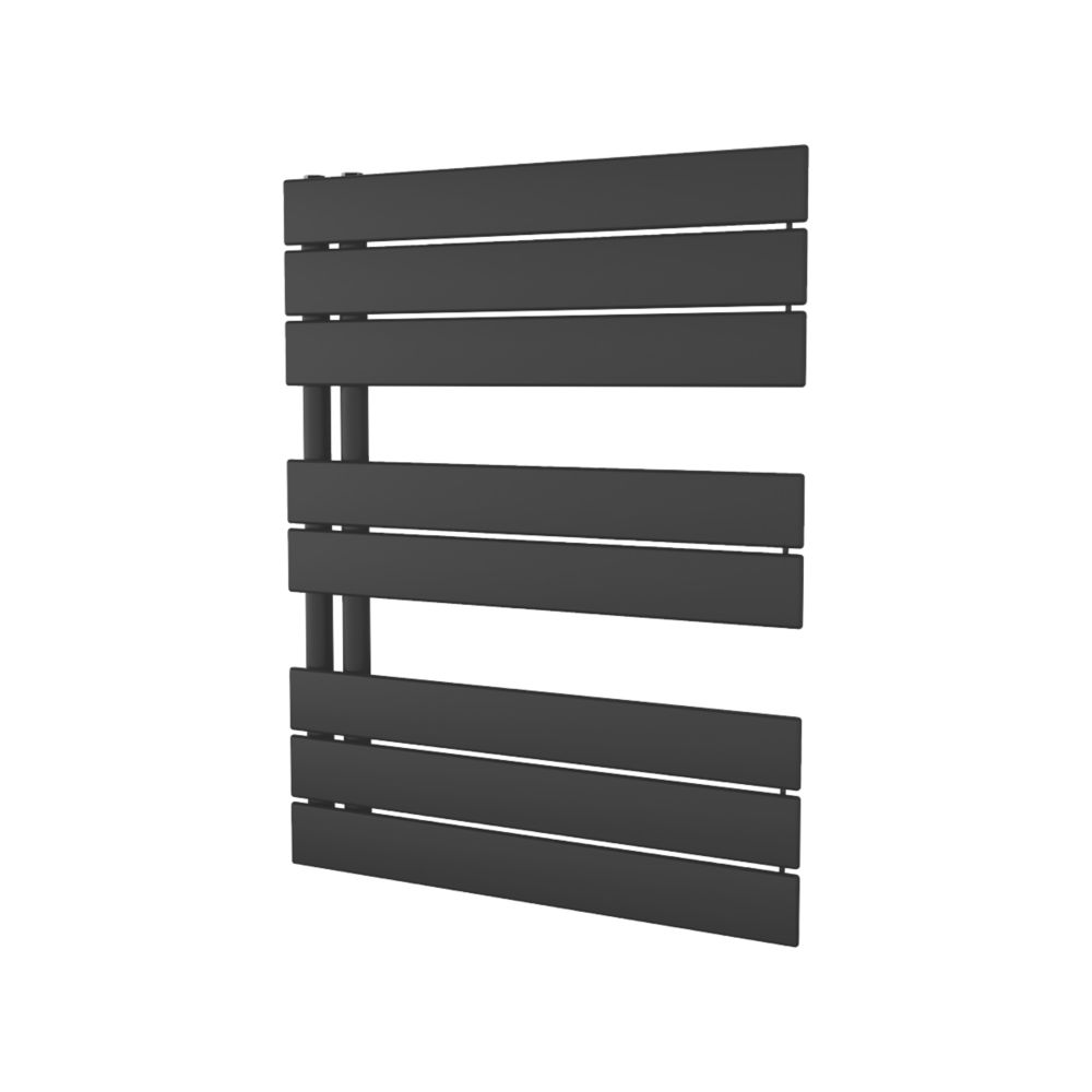 Image of Ximax Oceanus Open Designer Towel Radiator 745mm x 600mm Black 1526BTU 