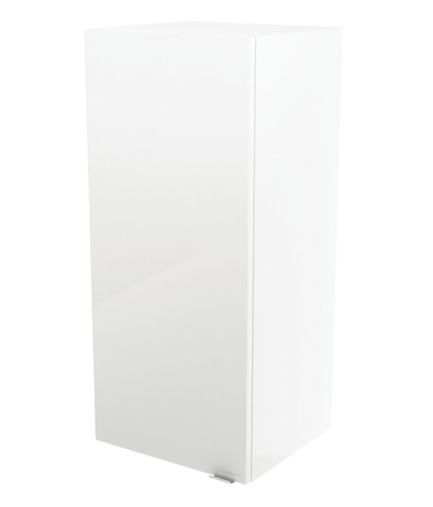 Image of Imandra Bathroom Cabinet White Gloss 400mm x 360mm x 900mm 